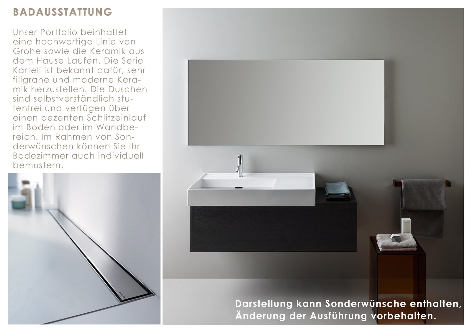 Badausstattung von Grohe und Laufen
